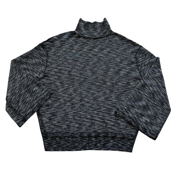We the Free (Free People) black & gray knit turtleneck long sleeve top size M - Picture 11 of 11